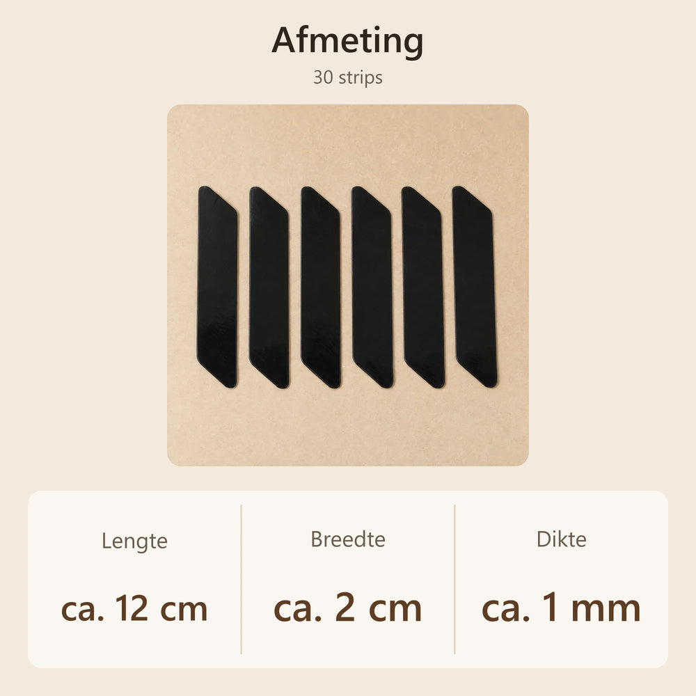 Afmeting van een antislip strip: ca. 12 × 2 cm