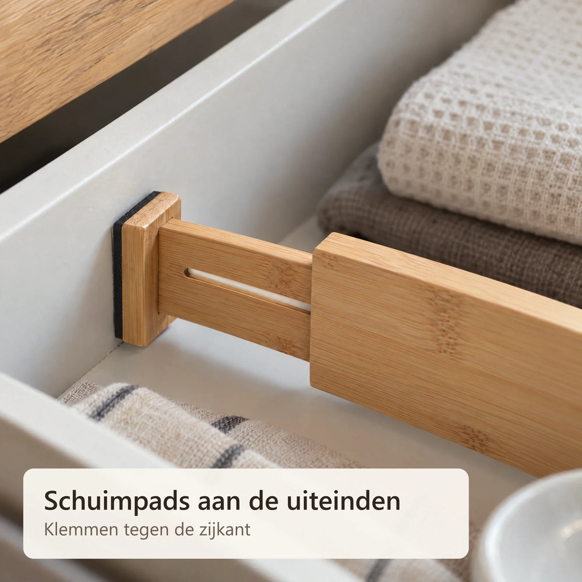 Het uitschuifbare uiteinde met schuimpad