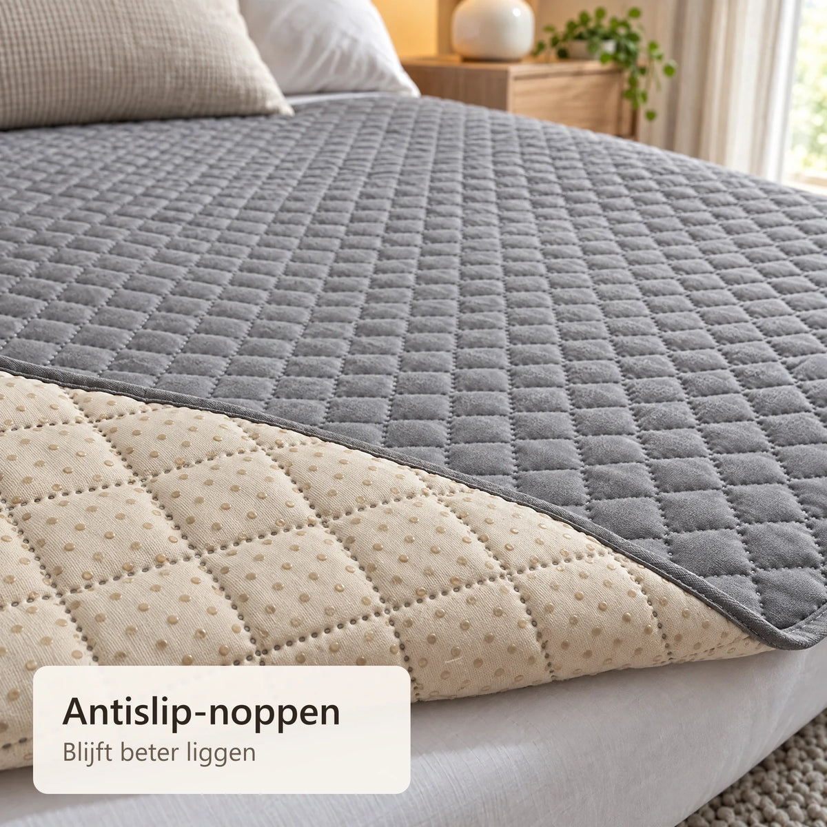 Onderkant met antislip-noppen