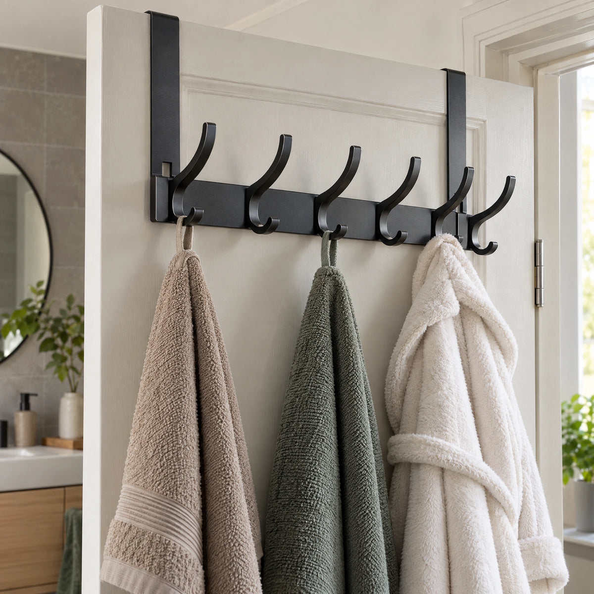 Deurhanger met 6 of 7 haken