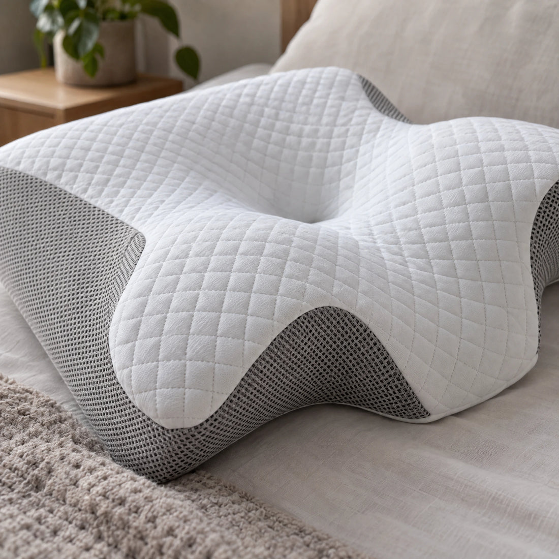 Gevormd hoofdkussen van memory foam
