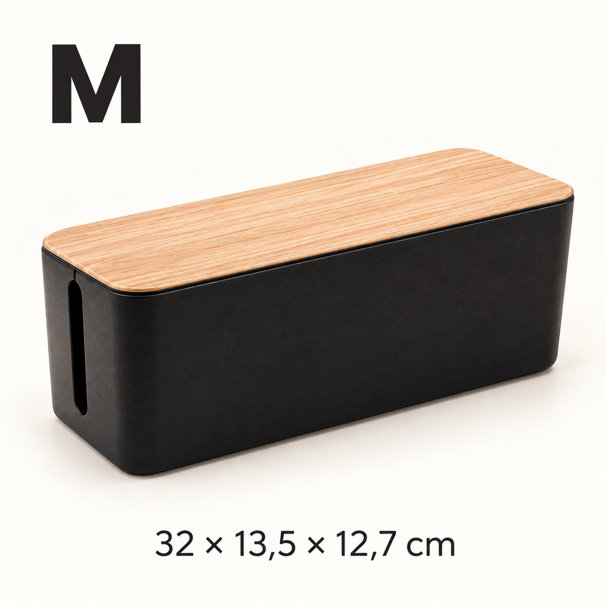 Kabelbox maat M: 32 × 13,5 × 12,7 cm