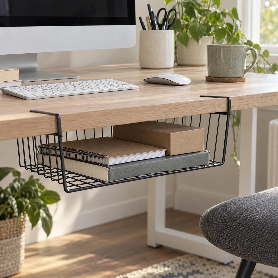 Hangmand voor onder de plank – set van 2