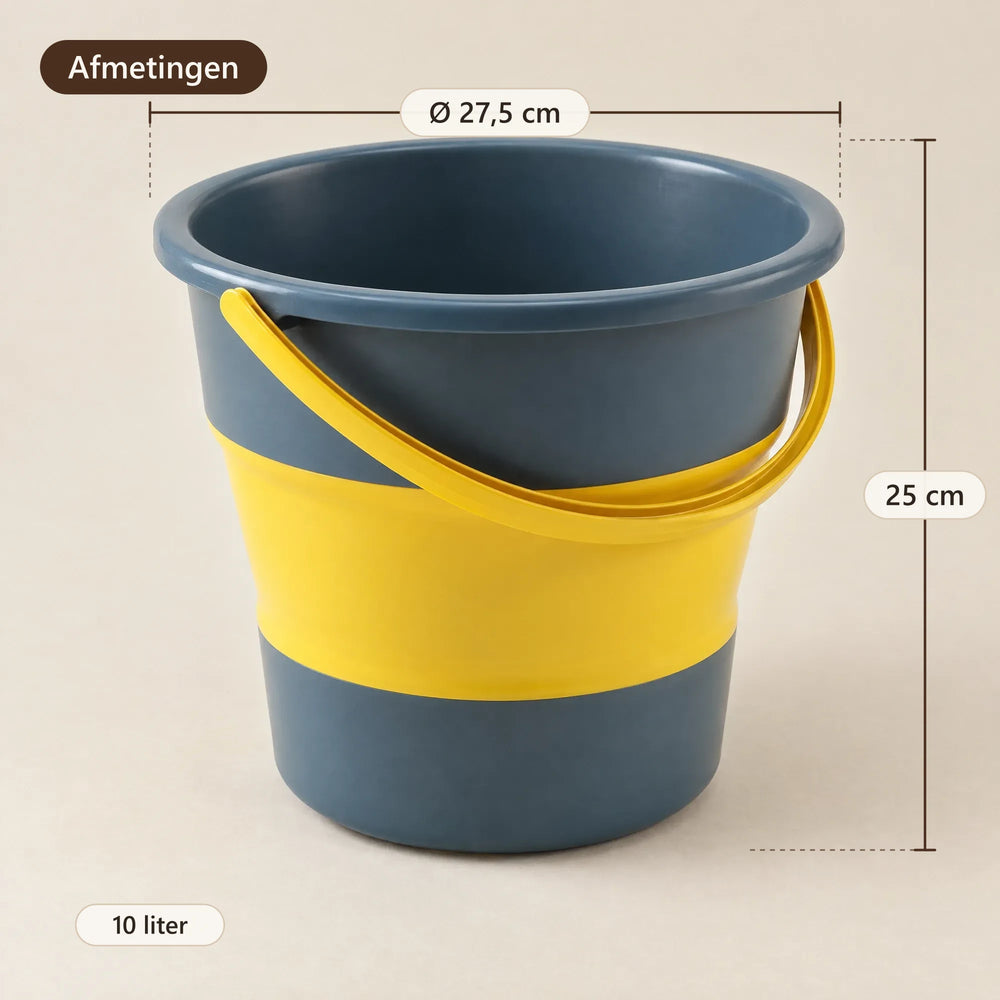 Afmetingen van de emmer: 27,5 cm breed, 25 cm hoog