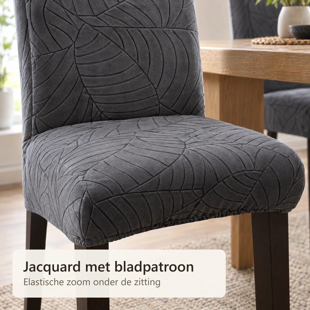 Close-up van het bladpatroon en de elastische zoom